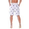 thumbnail image 3 of Azucar Ladies Polka-Dot 100% Linen Shorts w/Pockets for Women in (2) Colors -LLH1727, 3 of 4