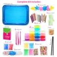 thumbnail image 4 of Slime kit for Kids 18 Color Slime Making kit Glitters Foam Balls Beads Play Tray, 4 of 4