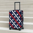 thumbnail image 2 of Lsque Patriotic Star Pattern Printed Luggage Cover, Travel Luggage Protector,Scratch and Dirt Resistant, Fits 18-32 Inch Luggage - Small, 2 of 9