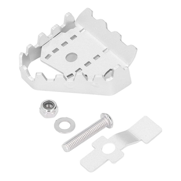 Motorbike Brake Enlarge Pegs, Anti Slip Motorcycle Brake Pedal Extender Oxidized Flexible Operation For Modification Black,Grey