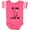 Football Pink and White, variant on My Oma Loves Me Girl Cat Girls Baby Bodysuit