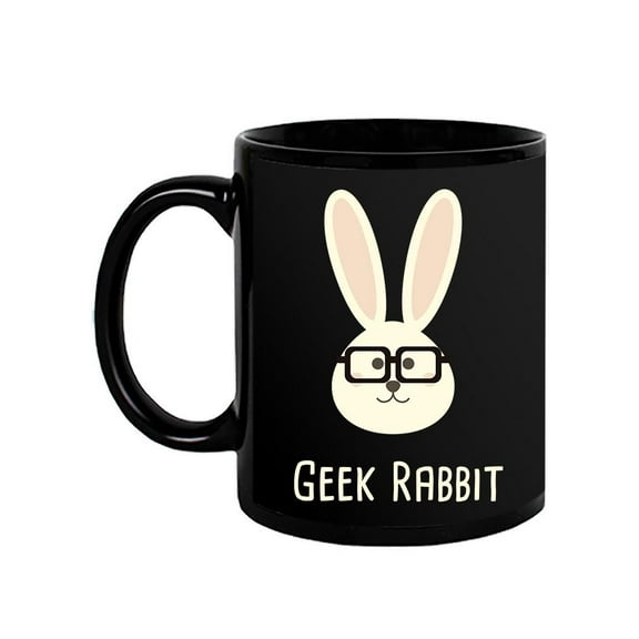 Rabbit Geek With Glasses Mug - Image by Shutterstock