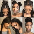 thumbnail image 7 of 13x6 Lace Front Wigs Human Hair Straight Wig Pre Plucked 150% Density Transparent Lace Frontal Wigs for Women Brazilian Straight, 7 of 7