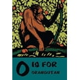 thumbnail image 1 of O is for Orangutang-Fine Art Canvas Print (20" x 30"), 1 of 1