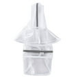 thumbnail image 4 of unbranded Comfortable White Pet Rain Jacket with Reflective Strips and Waterproof Hood, 4 of 8