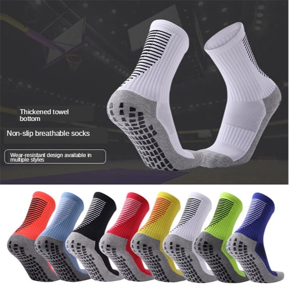 1/2/3/4/5 Pairs Professional Anti-Slip Soccer Socks Breathable Basketball Fitness Gym Compression Circulation Football Socks Adults