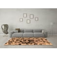 thumbnail image 3 of Ahgly Company Indoor Rectangle Abstract Brown Modern Area Rugs, 3' x 5', 3 of 4