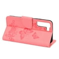 thumbnail image 6 of Feishell Wallet Case for Samsung Galaxy S22 5G,Retro PU Leather Butterfly Embossed Pattern Full Protection Anti-Scratch Magnetic Clasp Flip Holder Card Slots & Cash Pocket Phone Cover,Pink, 6 of 6