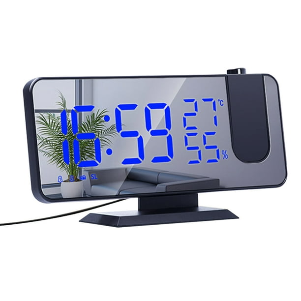Digital Clock Thermometer Hygrometer Clock Projector Radio Temperature