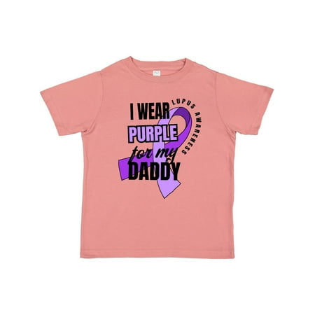 

Inktastic I Wear Purple For My Daddy Lupus Awareness Gift Toddler Boy or Toddler Girl T-Shirt