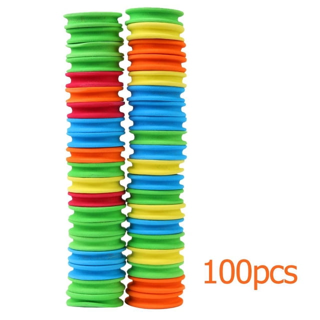 Pesca Carretes giratorios de tablero de alambre de bobinado de espuma de 100 piezas para accesorios de línea de pesca Ehuebsd Para Estrenar