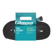 Gilmour Flat Soaker Hose 50', Black, 1 Each, 870501-1002