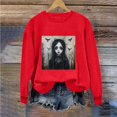 thumbnail image 7 of Jsaierl Halloween Sweatshirts for Women Spooky Graphic Pullovers Soft Loose Fit Crewneck Long Sleeve Shirt Tops Halloween Clothes, Sizes S-2XL, 7 of 7