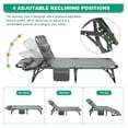 thumbnail image 5 of REKHH Folding Camping Cots,Adjustable 4-Gear Sleeping Cots for Adults,Foldable Cot Bed, Folding Chaise Lounge Chair,Portable Reclining Chair for Beach Lawn Camping Pool,Sunbathing Chairs, 5 of 7