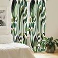 thumbnail image 2 of Ambesonne Mid Century Modern 4-Panel Curtains, Leafy Abstract, 56"x63", Pale Green Dark Grey, 2 of 3