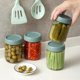 thumbnail image 5 of Frascos de vidrio NEGANY, paquete de 6, 500 ml con tapas herméticas, color verde, 5 of 7