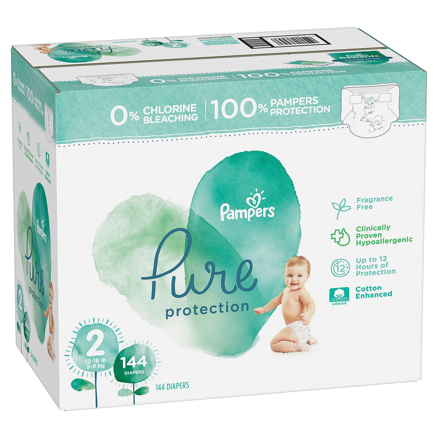pampers pure nappies