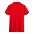 thumbnail image 7 of Womens Golf Shirts Short Sleeve Sun Protection Tennis Polos Collared Tops Quick Dry Workout Running T Shirt(Red 4XL), 7 of 7