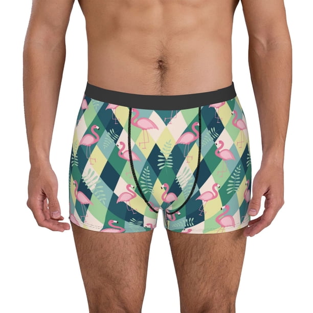 Fotbe Flamingo Calzoncillos Tipo Boxer con Bolsa de Soporte Total para Hombre, X-Temp Fresco, Transpirable y de Secado Rápido-Small