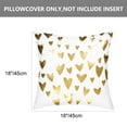 thumbnail image 3 of Unique Bargains 2-Pcak Heart Print Polyster Decorative Throw Pillow Cover 18"x18", 3 of 7