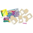 thumbnail image 2 of SES Creative: Mini Weaving Looms - DIY Craft Kit, Animal Themed, 4 Wooden Frames, Glitter Stickers, 6 Colors of Thread, Embroidery Needle, Kids Age 6+, 2 of 6