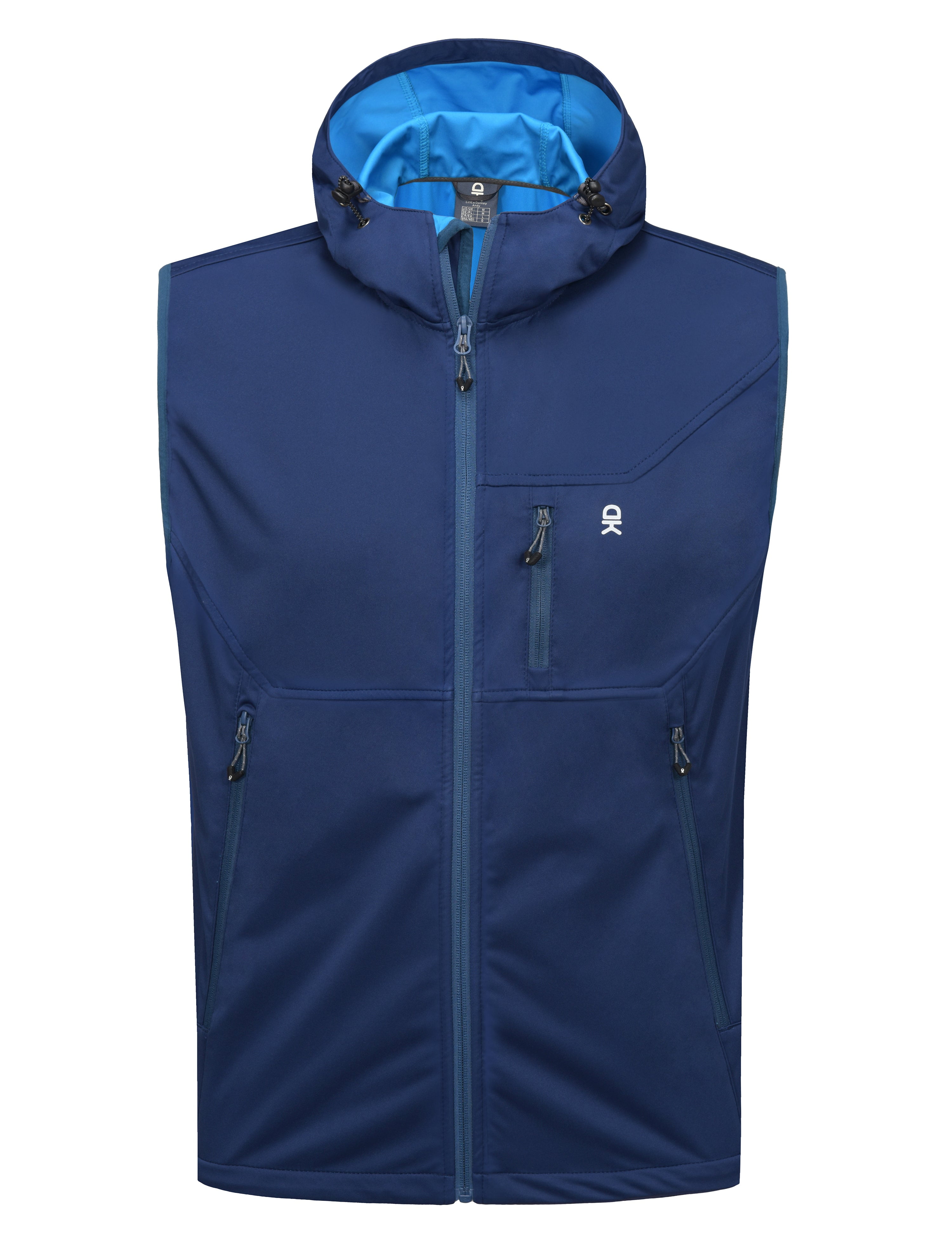 Little Donkey Andy Men's Lightweight Softshell Vest Windproof Sleeveless Jacket for Travel Hiking Running Golf Size XXL