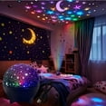 thumbnail image 2 of RGB Night Lights LED Projector Light Starry Moon Galaxy Projection Lamp 5V USB for Kids Present Christmas Gift Room Decorations, 2 of 7