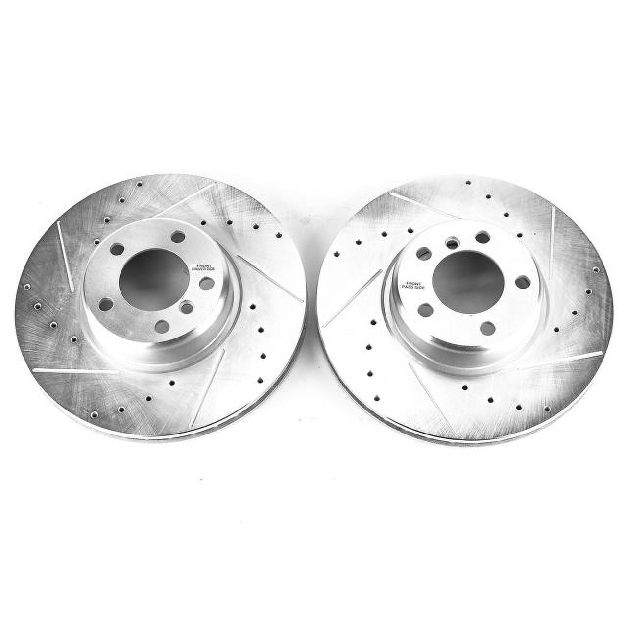 Power Stop EBR1402XPR Evolution Drilled & Slotted Rotors -Front