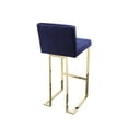 thumbnail image 6 of Pangea Home Dexter Bar Stool Velvet Navy & Gold, 6 of 9