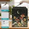 thumbnail image 5 of ZIATUBLES Ice Cream Machine Cover Stain Resistant Kitchen Appliance Protector with Front Pockets Countertop Decorative Accessories, 15.35" x 9.84" x 18.11", Mushroom Flower Moon Star, 5 of 6
