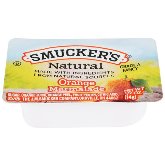 Smucker's Natural Orange Marmalade .5 oz. Portion Cup - 200/Case