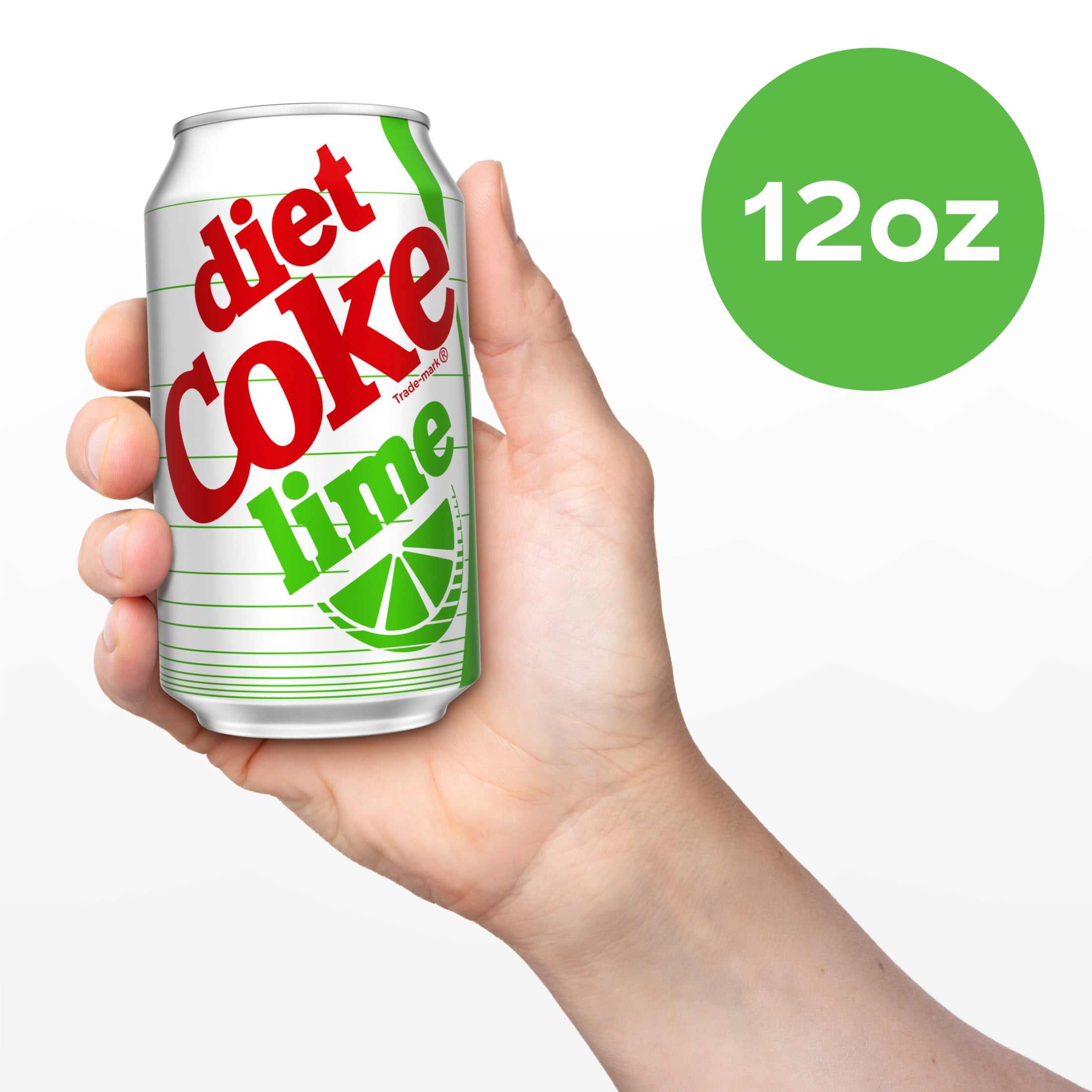Diet Coke Lime Soda Soft Drink, 12 fl oz, 12 Pack Fridge Pack Cans