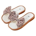 thumbnail image 3 of Povozer Kids Slippers Boys Toddler Summer Shoes for Toddler Girls Toddler Boys Girls Cartoon Slides Sandals Lightweight Beach Pool Sandals Little Kids for US 2.5,Coffee, 3 of 5