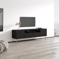 thumbnail image 3 of Nicole TV Stand for TVs up to 85", Mid-Century Modern Matte 75" Entertainment Center, TV Media Console with Storage Cabinets, 3 of 5