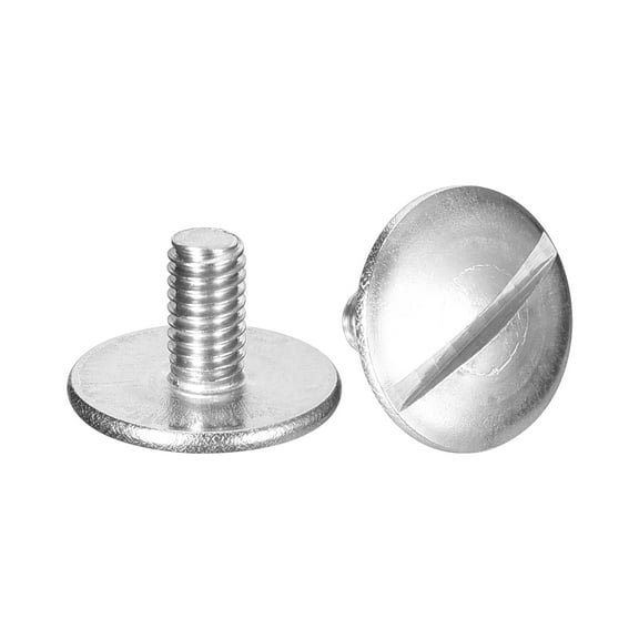 M4x8mm Extra Large Flat Head Slotted Screws, 5 Pack 304 Stainless Steel Bolts