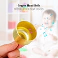 thumbnail image 4 of Muslady Copper Hand Bells Musical Bells Orff Percussion Instrument Toy Bell Classroom Musical Instrument for Kids Toddlers Timbre Similar to Triangle Instrument, 4 of 7