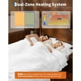 thumbnail image 3 of GARVEE Oversized Heated Comforter Blanket,104"X90" Cal King Size Ruffle Electric Quilt with Wireless LCD Controller,6 Heat Levels&1-10H Timer,ETL Certified,White, 3 of 10