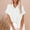 White, variant on Fashionable Women's Summer Turn-down Solid Short Sleeved Casual