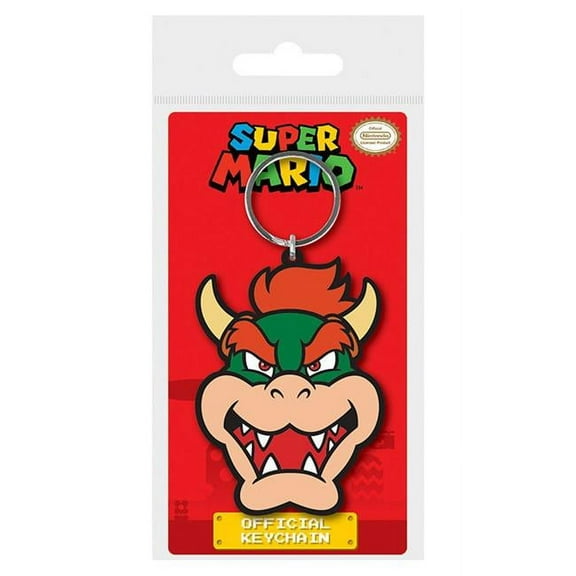 Super Mario Bros 46209 Super Mario Bros Bowser Rubber Keychain