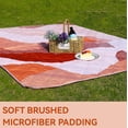 thumbnail image 6 of Whale Flotilla Extra Large Outdoor Picnic Blanket (60”x80”), Waterproof Wear-resistant Beach Blanket, Foldable Handy Mat Tote Spring Summer Great for Camping and Park, Brown, 6 of 6