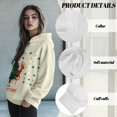 thumbnail image 6 of FOR U DESIGNS Christmas Deer Oversized Hoodies Sweatshirts Hooded Pullover for Women Size XL Long Sleeve Activewear Tops for Women Loose Fit Hoodie Tunic Winter, 6 of 7