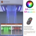 thumbnail image 3 of Mondawe Music Rain Shower Head System With Handheld Spray,64 colors LED Rain Shower Fixtures Thermostatic Shower Head System with Body Jet, 3 of 12