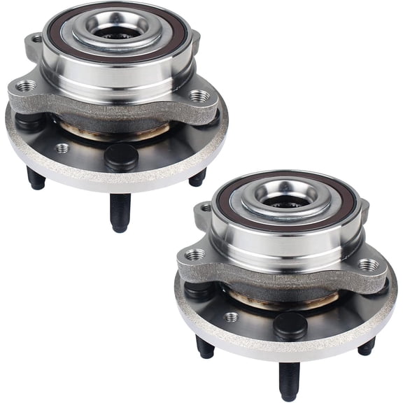 513275 Pair Front/Rear Wheel Bearing Hub Assembly fit for 11-14 Ford Edge, 09-18 Flex, 13-18 Police Interceptor Sedan, 14-18 Police Sedan, 10-18 Taurus, 09-16 Lincoln MKS, 10-19 MKT, 11-15 MKX