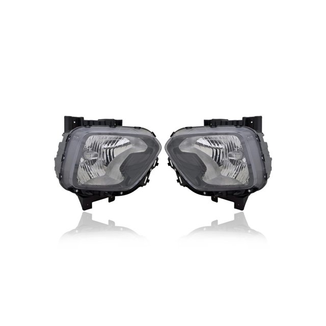Headlight Assembly - Compatible/Replacement for '20-21 Kia Soul LX/S/X/GT Line - Halogen, On Bumper - Pair, Left Driver + Right Passenger Set - 92102K0040, 92101K0040 - CAPA