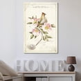 thumbnail image 2 of wall26 Canvas Wall Art - Vintage Style Pink Flower Bird Bird Nest - Giclee Print Gallery Wrap Modern Home Art Ready to Hang - 24x36 inches, 2 of 4