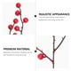 thumbnail image 5 of GOOHOCHY 10 piezas de tallo de acebo artificial para decoración de plantas, ramas de flores para Navidad, decoración del hogar, color rojo, 5 of 8