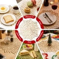 thumbnail image 3 of Arcticwind 10-Pack Gold Furonghua PVC Placemats 15 inch Table Place Mats Bulk Decorative Washable and Wipeable Kitchen Place Mat for Table Settings Holiday Wedding Dinner Table Decoration Mat, 3 of 6