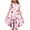 D, variant on Girls Dresses Size 10-12 Casual Girls Dresses 10-12 Girls' Summer Flower Print Short Sleeve Ruffled Pockets Round-Neck Printed Dress For Kids