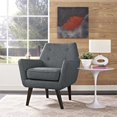 thumbnail image 2 of Modway Fauteuil Moderne en Tissu Polyester Gris, 2 of 5