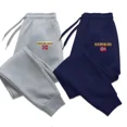 thumbnail image 2 of Nueva colección otoño/invierno 2024 Pantalones deportivos ajustados para hombres Pantalones sanitarios sueltos de algodón Pantalones casuales de pierna recta para hombres A, 2 of 4